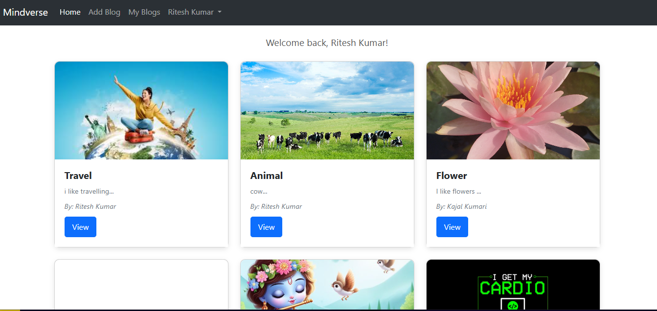 Mindverse Blog App